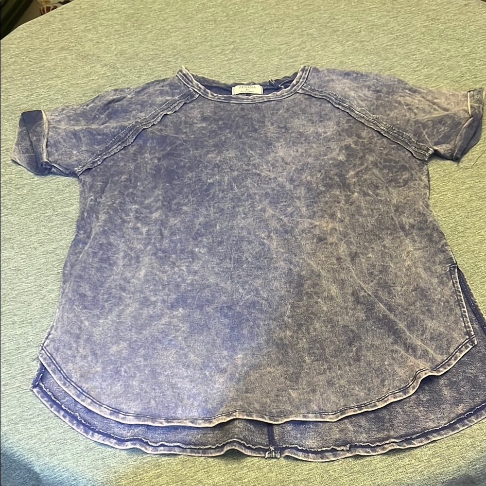 Zenana Acid Wash Tee